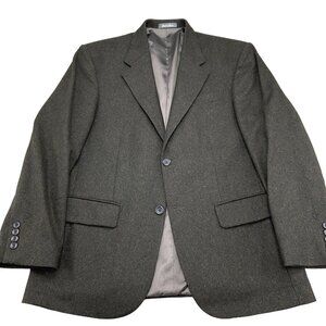 Oscar De La Renta Blazer‎ Men 40S Brown Cashmere Wool Classic Career Suit Jacket